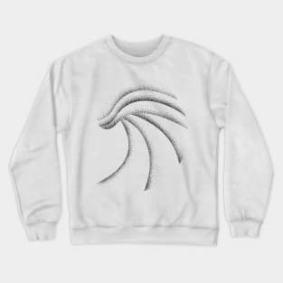 Big Breaking Wave Stippled Art Crewneck Sweatshirt